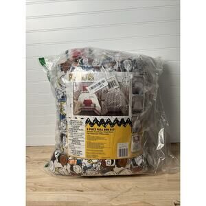 Peanuts Bedding Set Microfiber 5 Piece Full Size Snoopy Woodstock Charlie Brown